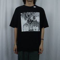 画像2: 2000's THE BEATLES "REVOLVER" ロックバンド アルバムプリントTシャツ BLACK 2XL (2)