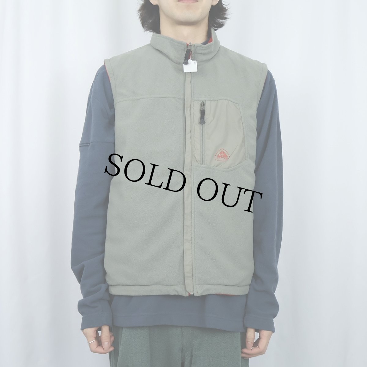 画像3: 90〜2000's NIKE ACG "OUTER LAYER 3" リバーシブル フリース×ナイロンベスト M (3)