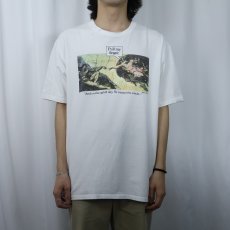 画像2: 90's Michelangelo アダムの創造 USA製 "Pull my finger." パロディプリントTシャツ XL (2)