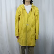 画像2: 90's CROSS COLOURS USA製 ストライプ柄 コットンプルオーバージャケット SIZE 3 (2)