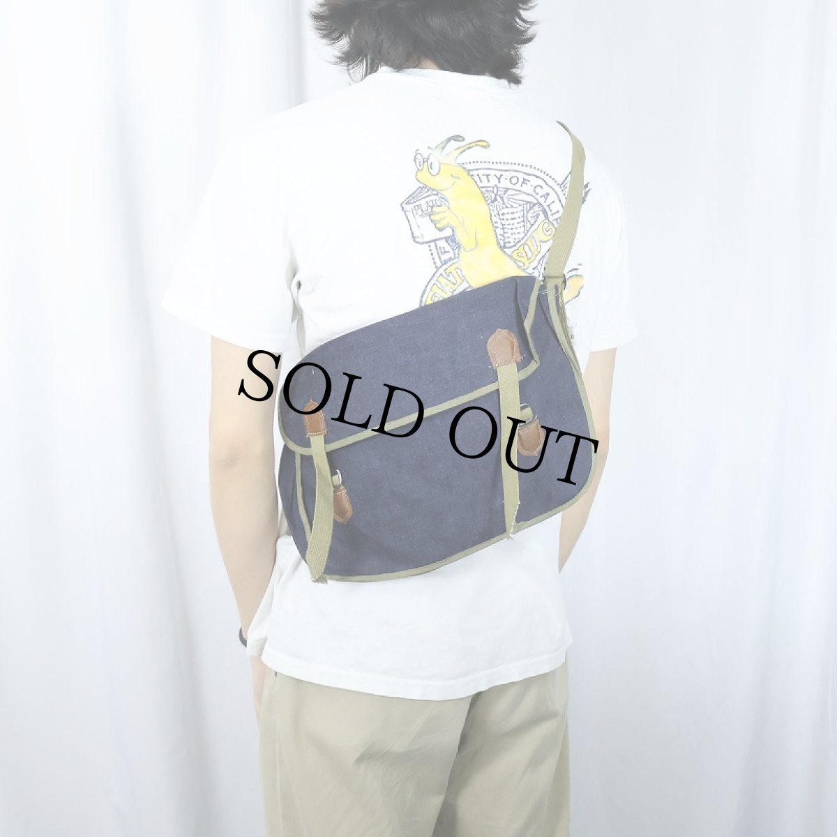 画像2: 60〜70's デニムショルダーバッグ DEADSTOCK (2)