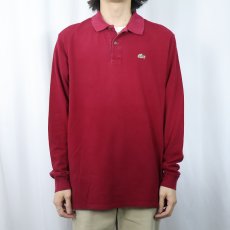 画像2: 70〜80's CHEMISE LACOSTE FRANCE製 ロゴワッペン 鹿の子ポロシャツ SIZE8 (2)