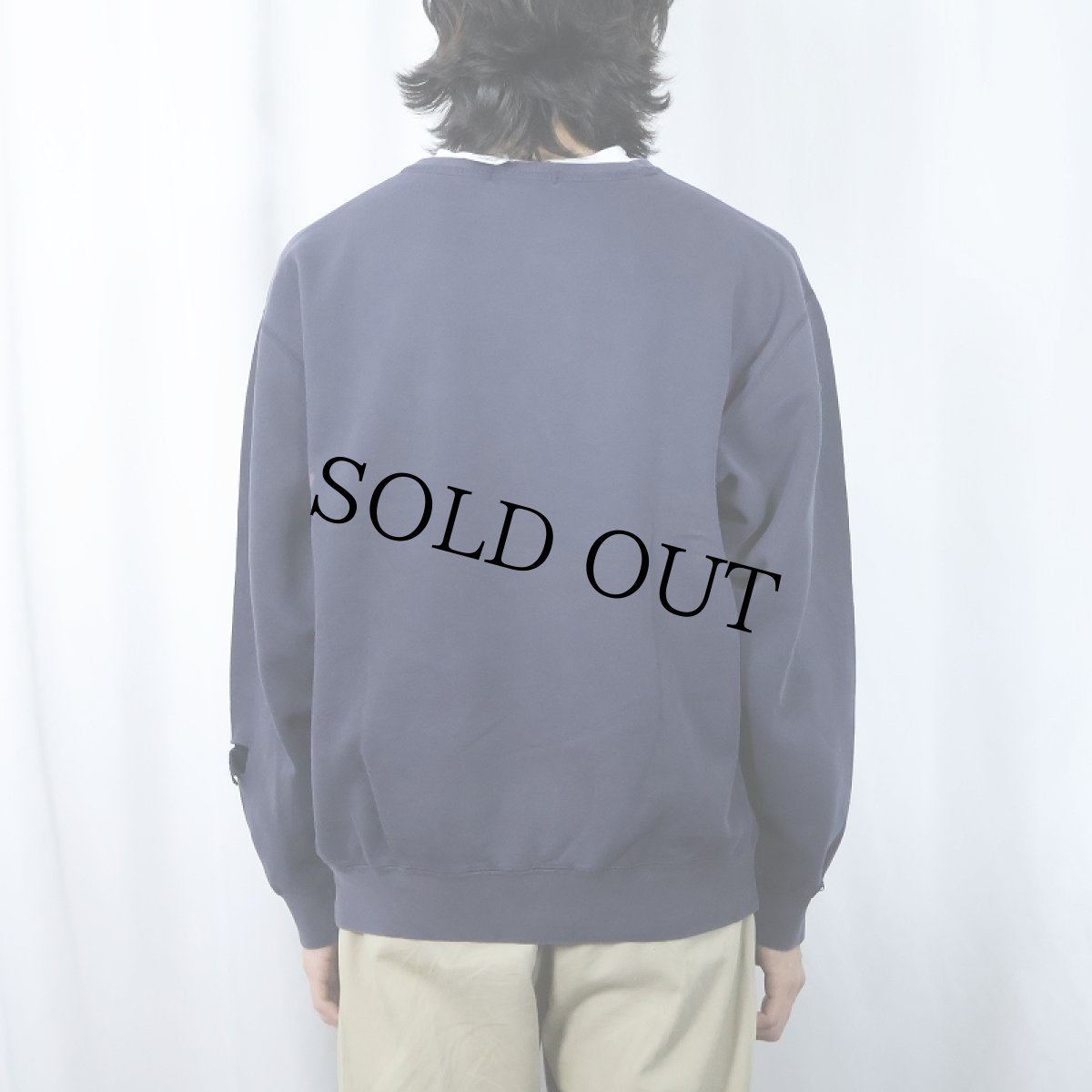 画像3: 90's POLO Ralph Lauren USA製 ロゴプリントスウェット NAVY L (3)