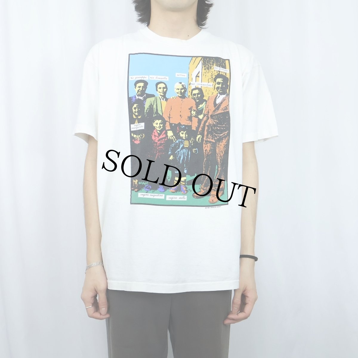 画像2: 90's Worlds Apart USA製 プリントTシャツ XL (2)