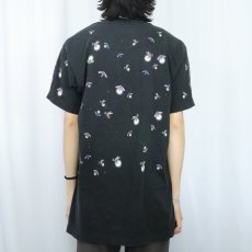 画像3: 90's DAN GILBERT USA製 ホタル×蓄光 プリントTシャツ BLACK L (3)