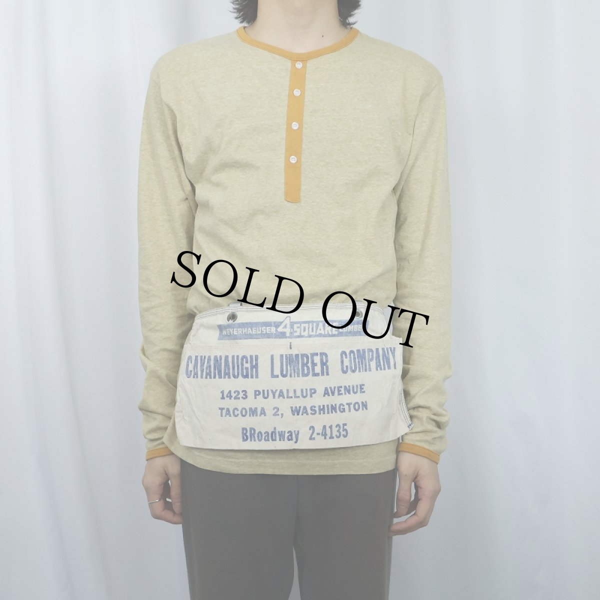画像2: VINTAGE "Cavanaugh Lumber Company" キャンバスツールエプロン (2)