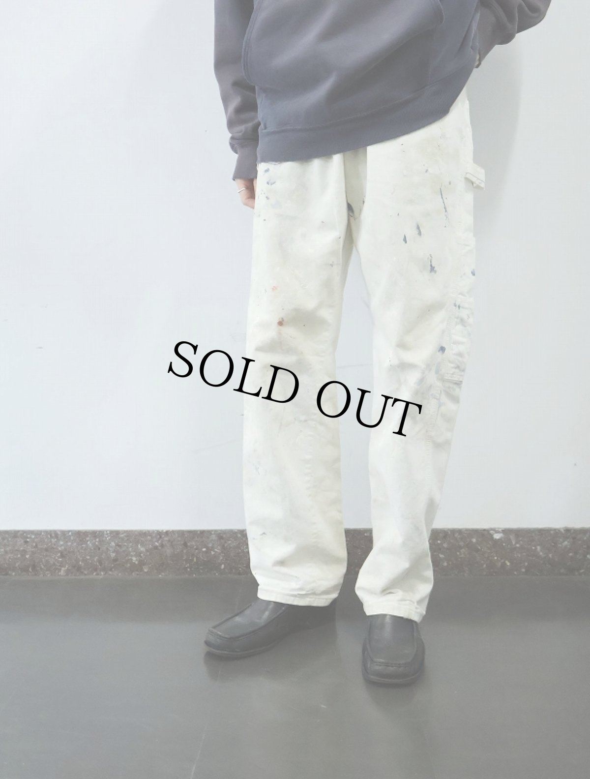 画像2: Dickies ペンキペイント ペインターパンツ W33 (2)