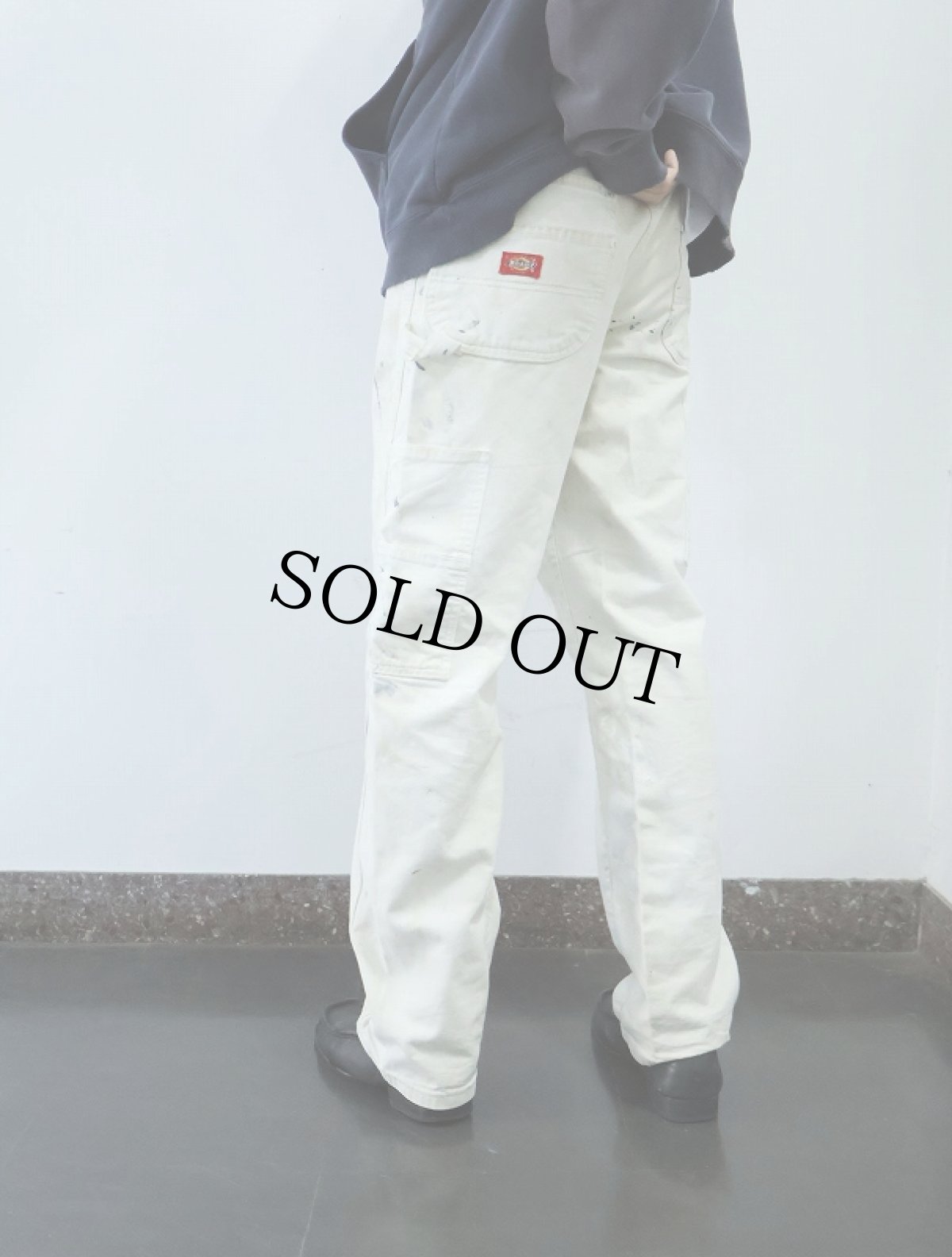 画像1: Dickies ペンキペイント ペインターパンツ W33 (1)