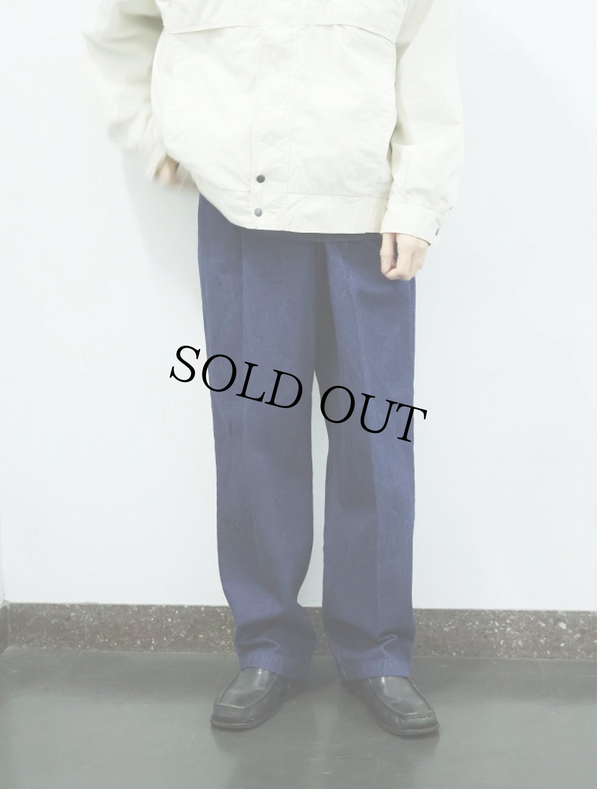 画像1: DOCKERS 2タック デニムパンツ フラッシャー付き未使用 W34  (1)