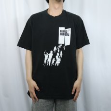 画像2: 90's USA製 "REFUGE FOR REFUGEES" 支援団体プリントTシャツ BLACK L (2)
