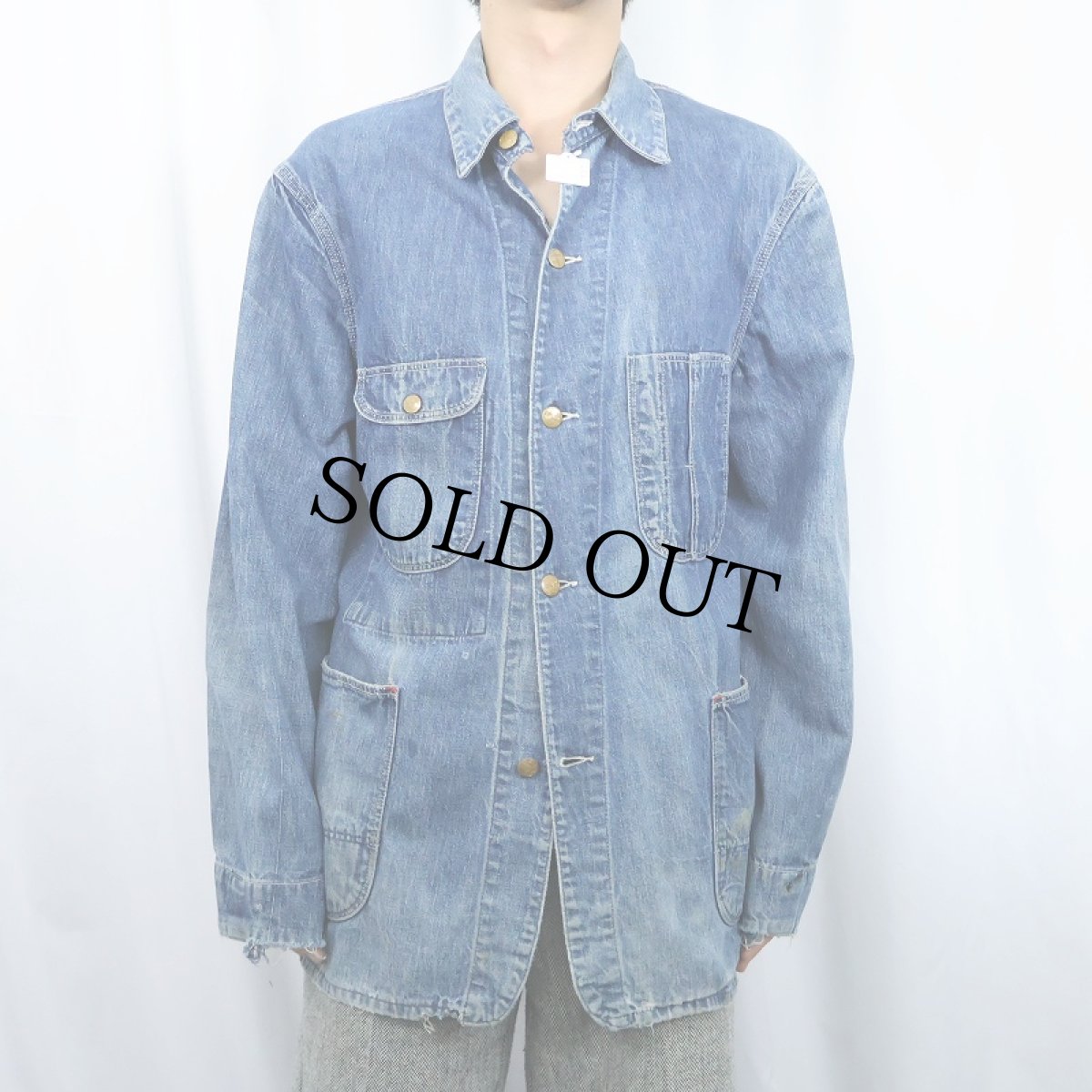 画像2: 50〜60's BIG BEN by Wrangler デニムカバーオール (2)
