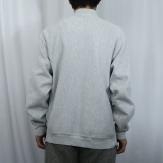 画像3: 90's Champion REVERSE WEAVE USA製 目付き フルスナップ スウェットカーディガン L  (3)