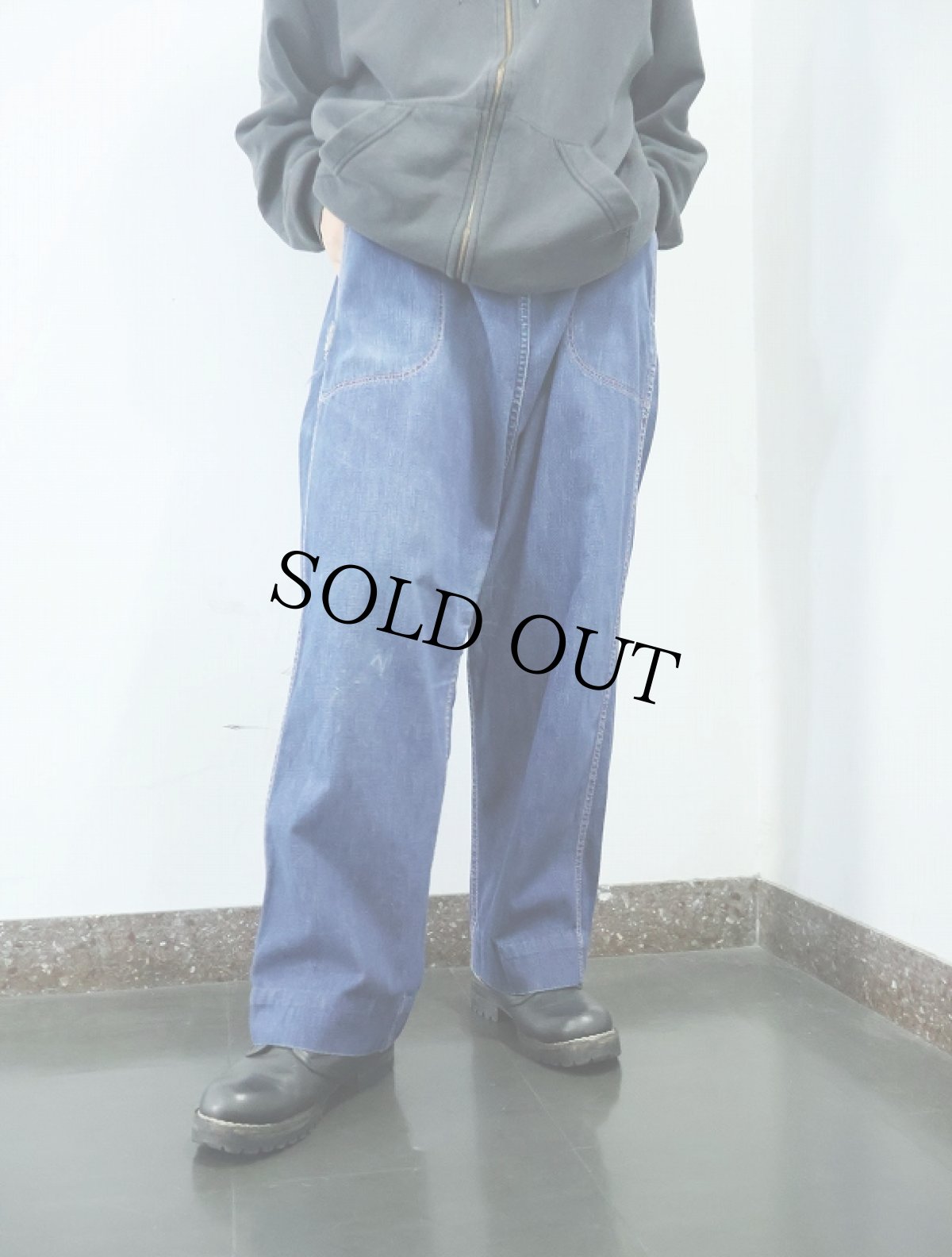 画像2: 60's  Jeanies by BLUE BELL デニムランチパンツ W38 (2)