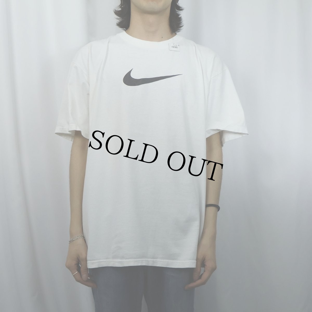 画像2: 90's NIKE USA製 ロゴプリントTシャツ L (2)