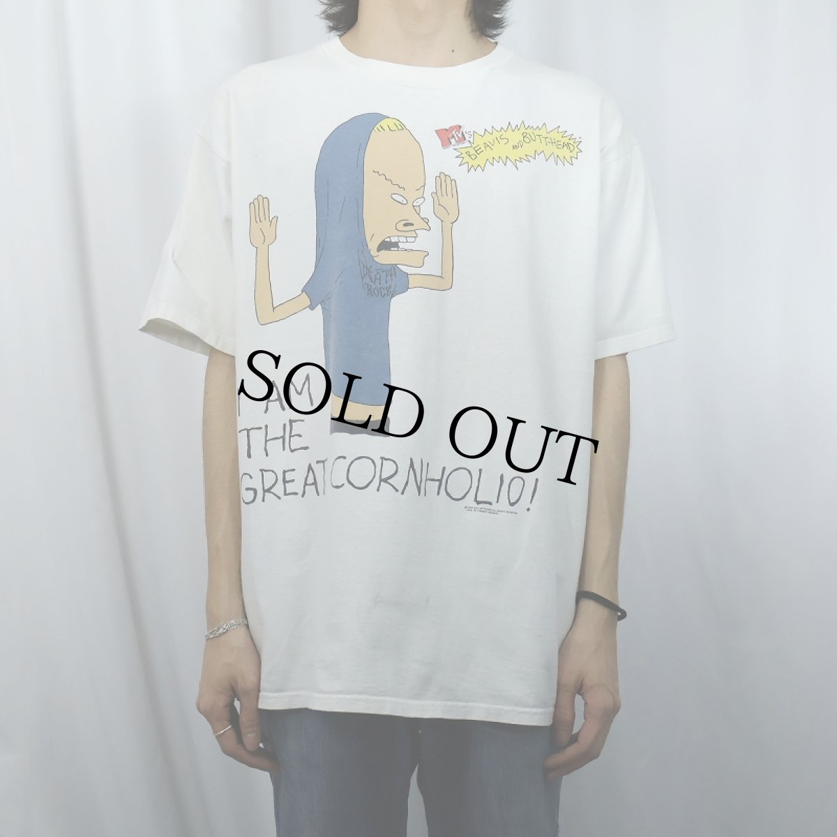画像2: 90's STANLEY DESANTIS USA製 "BEAVIS AND BUTT-HEAD" キャラクタープリントTシャツ XL (2)