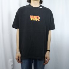 画像2: 2000's WAR ファンクバンドプリントTシャツ BLACK XL (2)