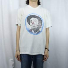 画像2: 90's Rick Embry USA製 "SAD CLOWN" ピエロプリントTシャツ XL (2)