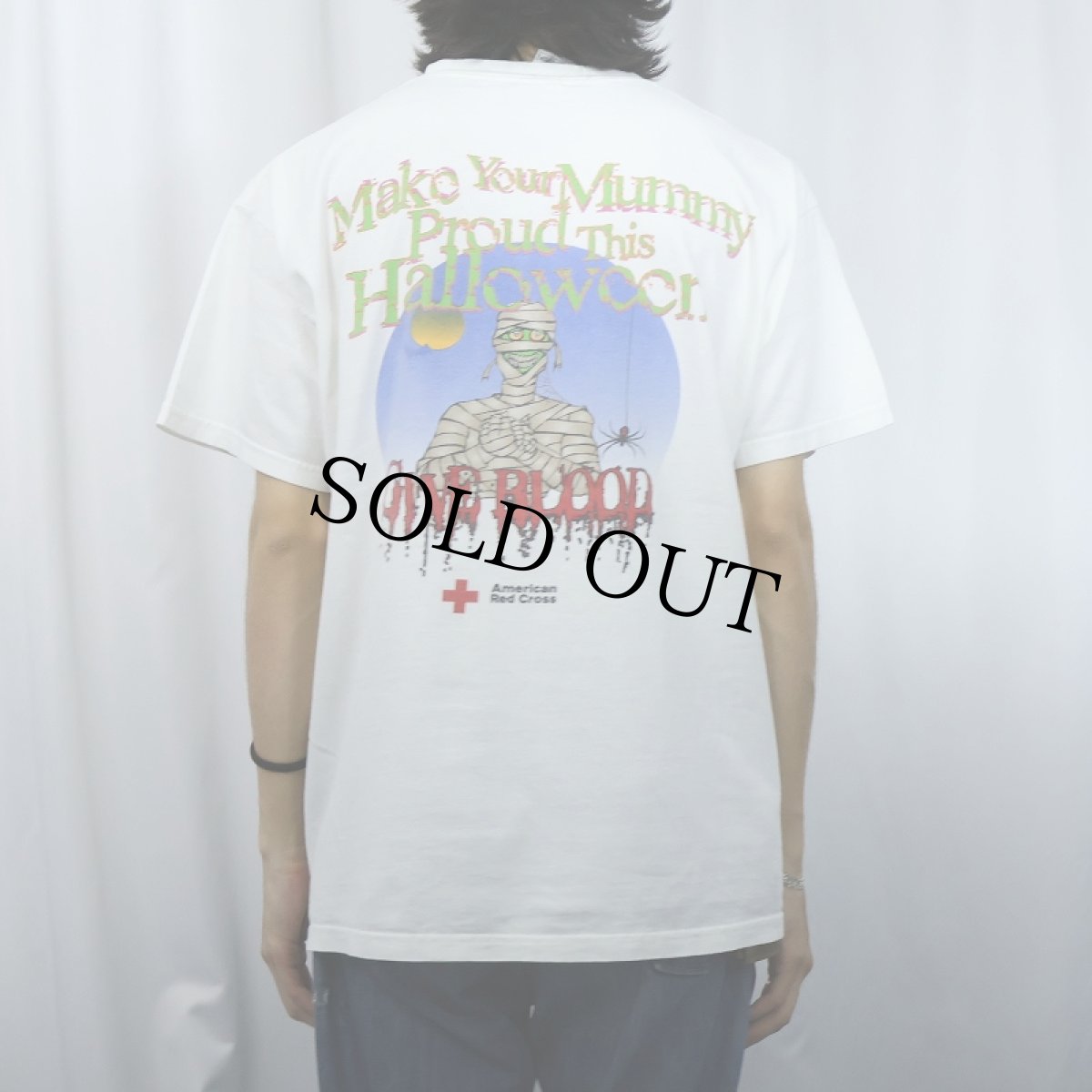 画像4: American Red Cross "BLOOD DONOR" 赤十字社プリントTシャツ XL (4)