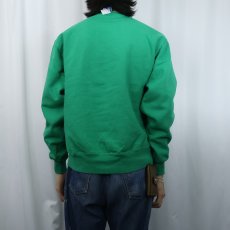 画像3: 90's Champion 青刺繍タグ 後期 USA製 ロゴ刺繍 前Vスウェット L (3)