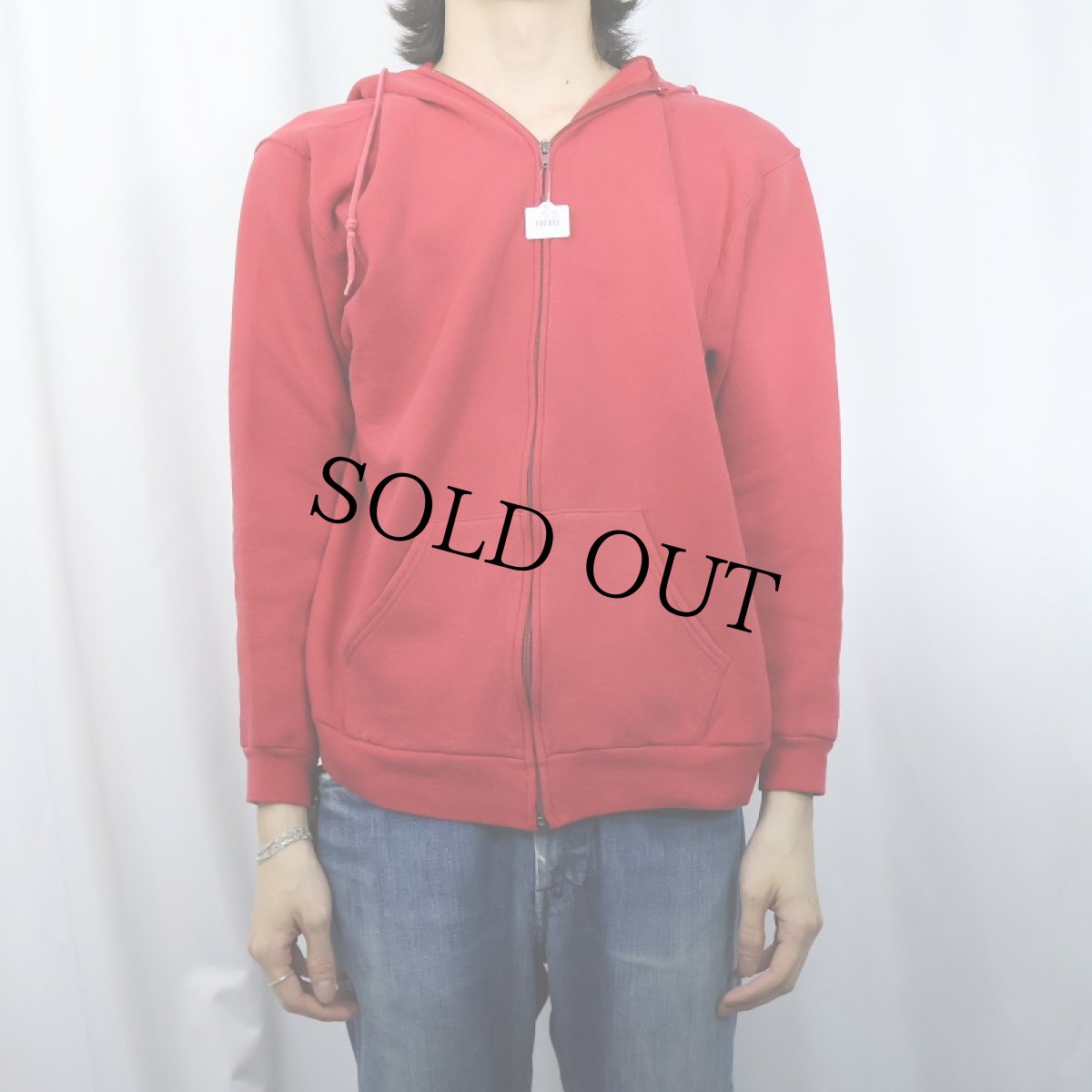 画像2: 70〜80's RUSSELL ATHLETIC USA製 無地 スウェットジップパーカー XL (2)