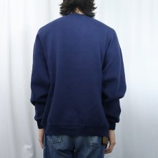 画像3: 80's RUSSELL ATHLETIC USA製 "MICHIGAN" プリントスウェット NAVY XL (3)