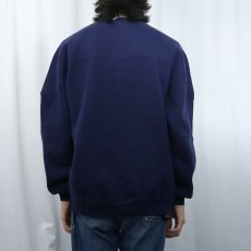 画像3: 90's RUSSELL ATHLETIC USA製 ダブルネック 無地スウェット NAVY XXL (3)