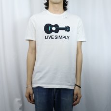 画像2: Patagonia USA製 "LIVE SIMPLY" プリントTシャツ XS (2)