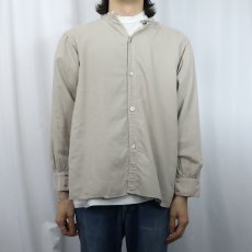 画像2: 40's〜 バンドカラー コットンシャツ (2)