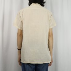 画像3: 50〜60's Industrial Uniform Co. ワッペン付き オープンカラーシャツ (3)