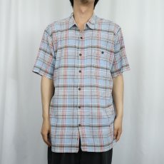 画像2: 2015SS Patagonia "ORGANIC COTTON" チェック柄 ちりめんシャツ XL (2)