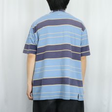 画像3: 2000's Patagonia "ORGANIC COTTON" ボーダー柄 コットンポロシャツ L (3)