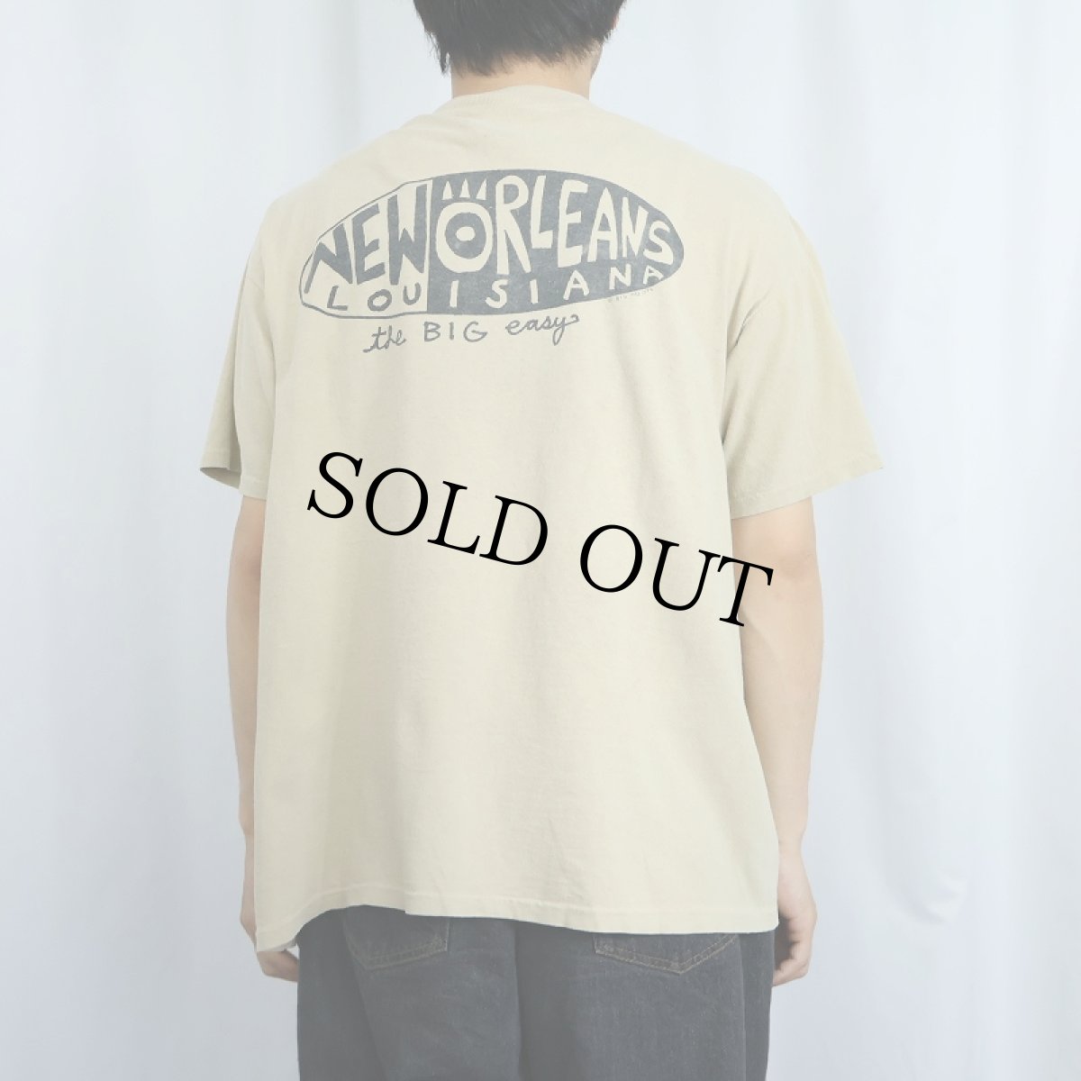 画像4: 90's BIG HED USA製 "NEW ORLEANS" アートプリントTシャツ XL (4)
