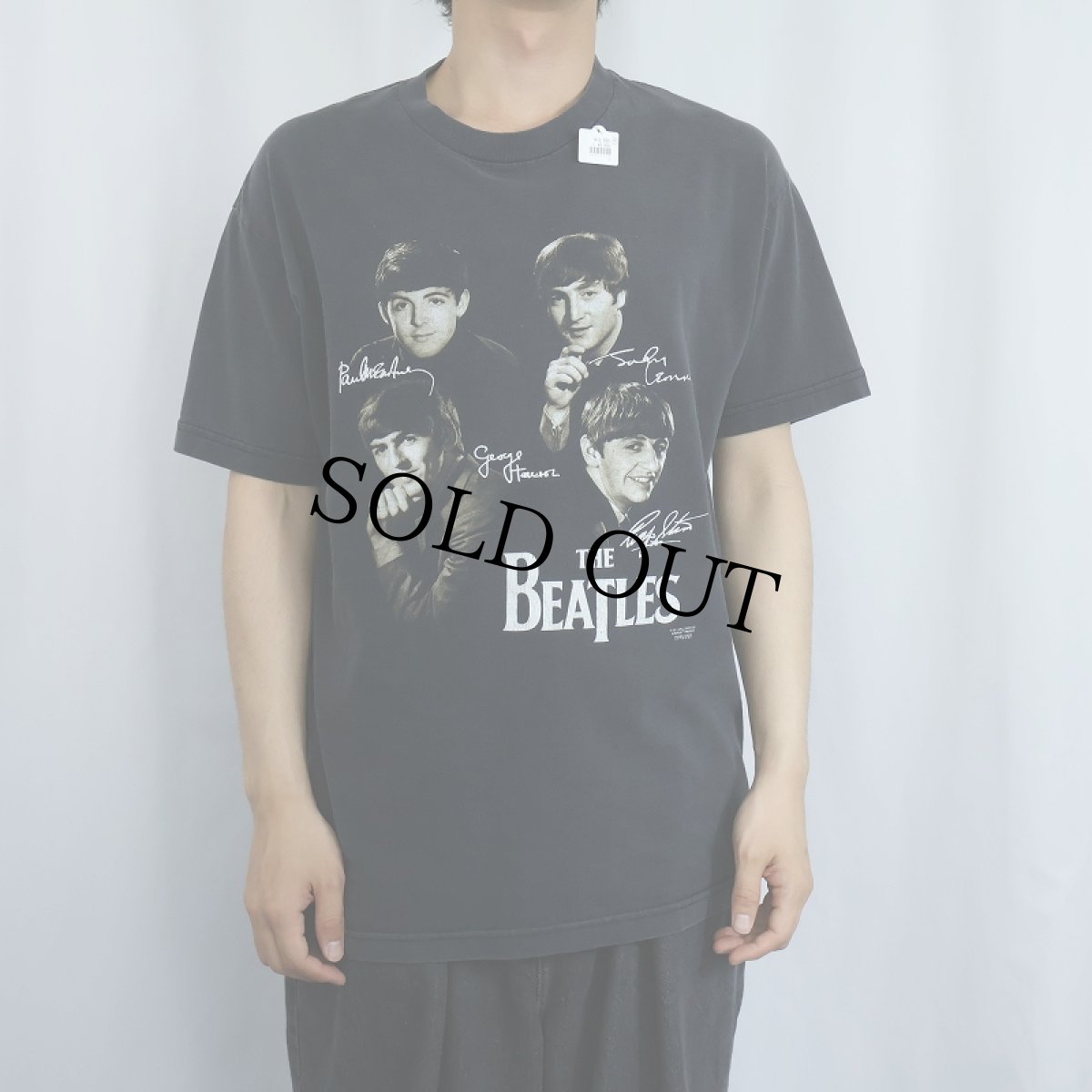 画像2: 2000's THE BEATLES ロックバンドTシャツ BLACK (2)