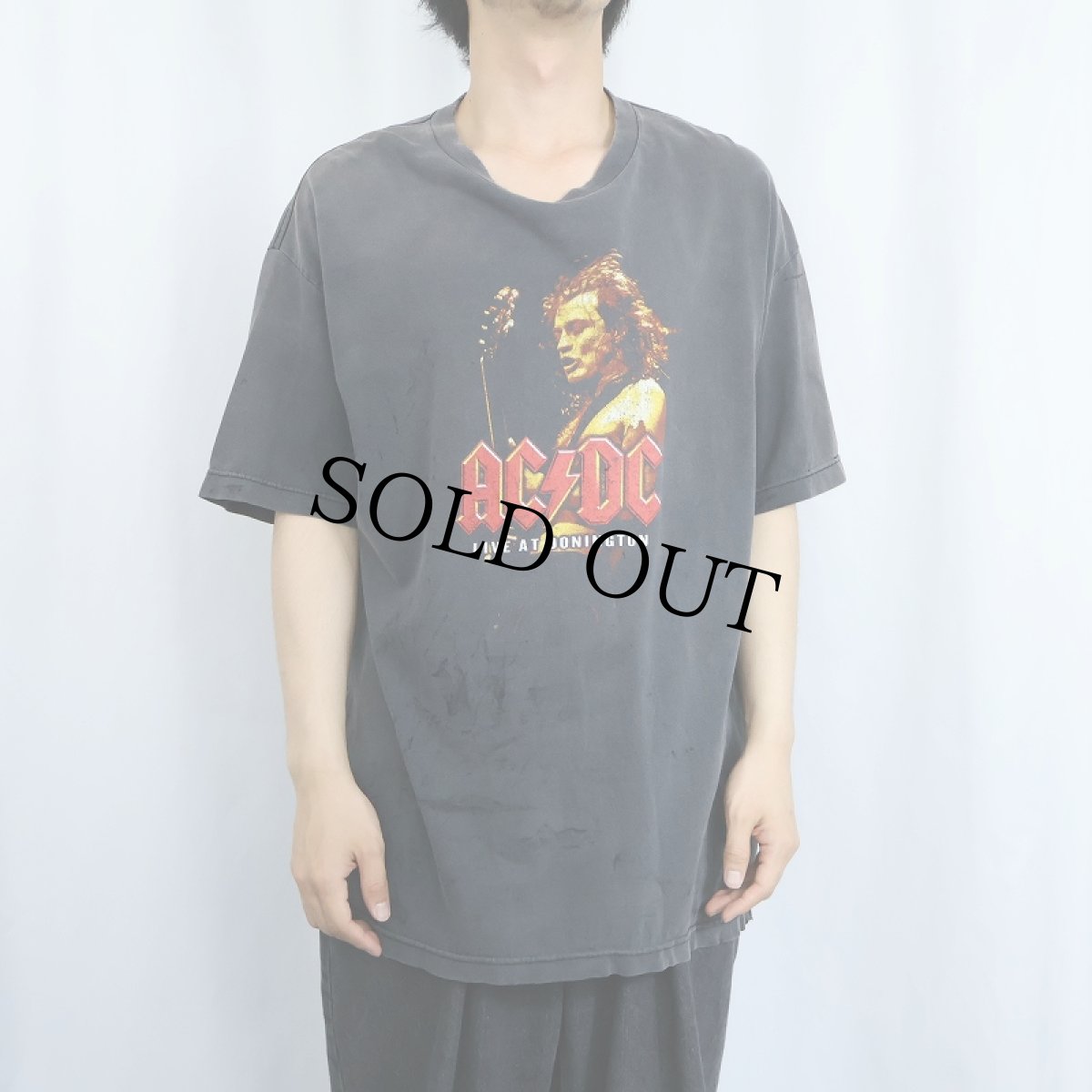 画像3: 90's AC/DC "LIVE AT DONINGTON" ロックバンドTシャツ BLACK (3)
