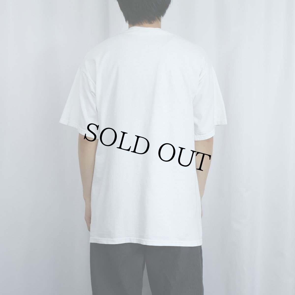 画像3: 2000's "Leave the trees where they are." イラストプリントTシャツ XL (3)
