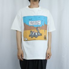 画像2: 90's SHERWOOD USA製 "COME ON DOWN, GUYS! ..." アートプリントTシャツ XL (2)