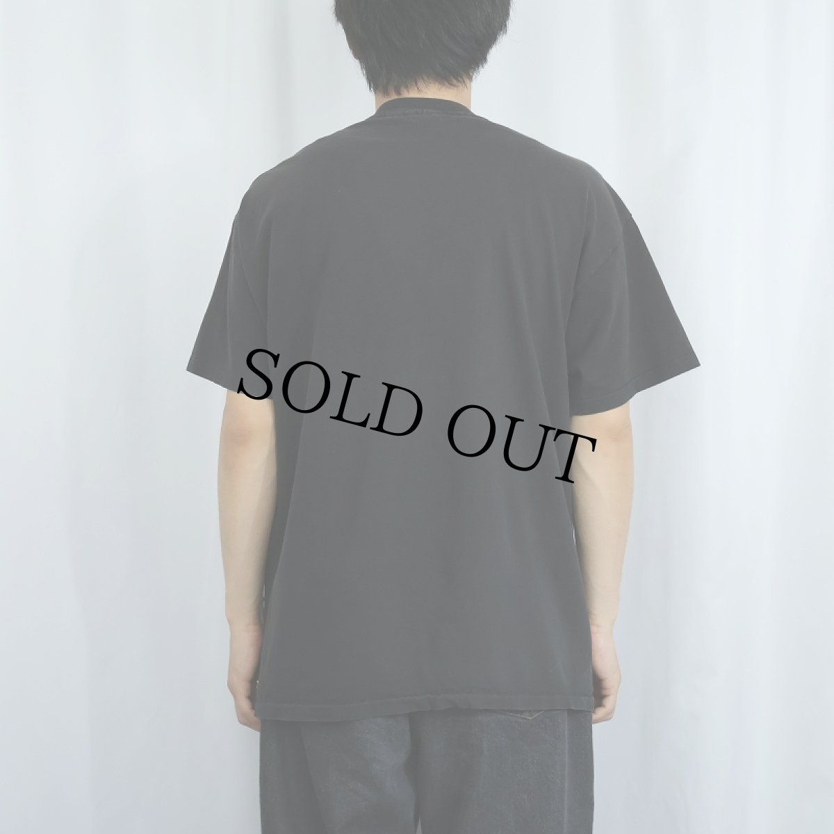 画像3: 90's USA製 "Life is a Cabernet" ワインボトルプリントTシャツ BLACK XL (3)