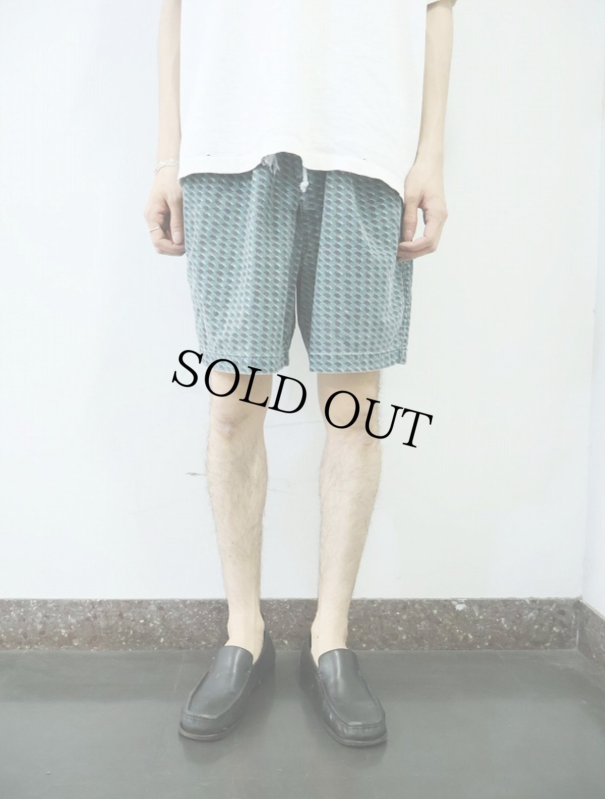 画像2: 90's Ocean Pacific USA製 総柄コットンショーツ L (2)