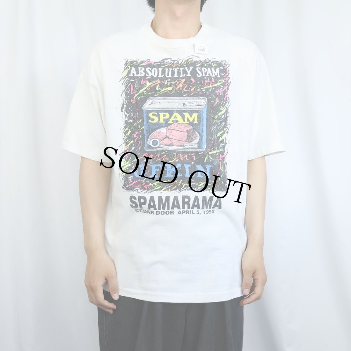 画像2: 90's SPAM USA製 "SPAMARAMA" フェスティバルプリントTシャツ XL (2)