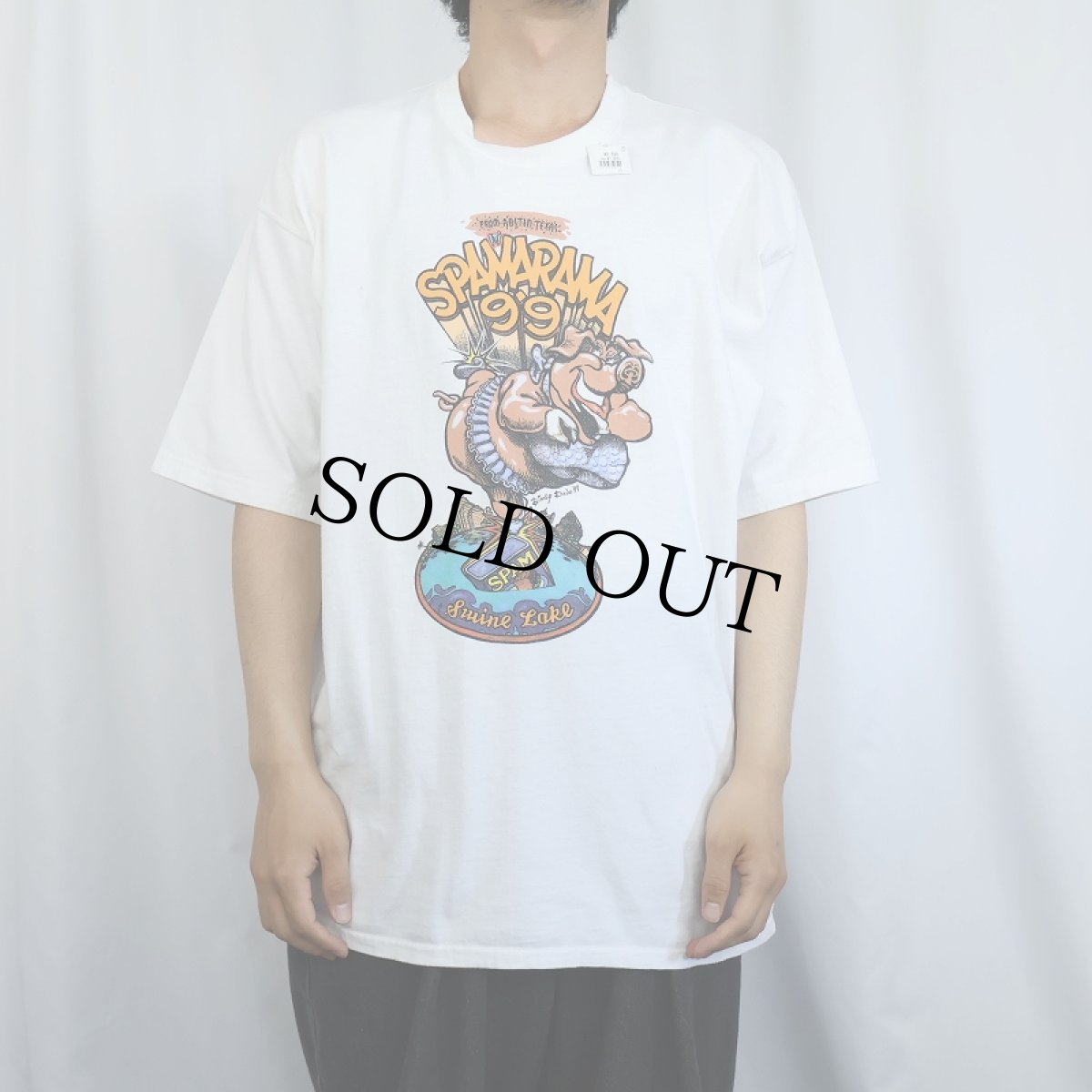 画像2: 90's SPAM "SPAMARAMA ’99" フェスティバルプリントTシャツ XL (2)