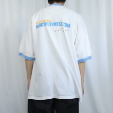 画像4: 90〜2000's "ARE YOU NUTS?" プリントリンガーTシャツ 2X (4)