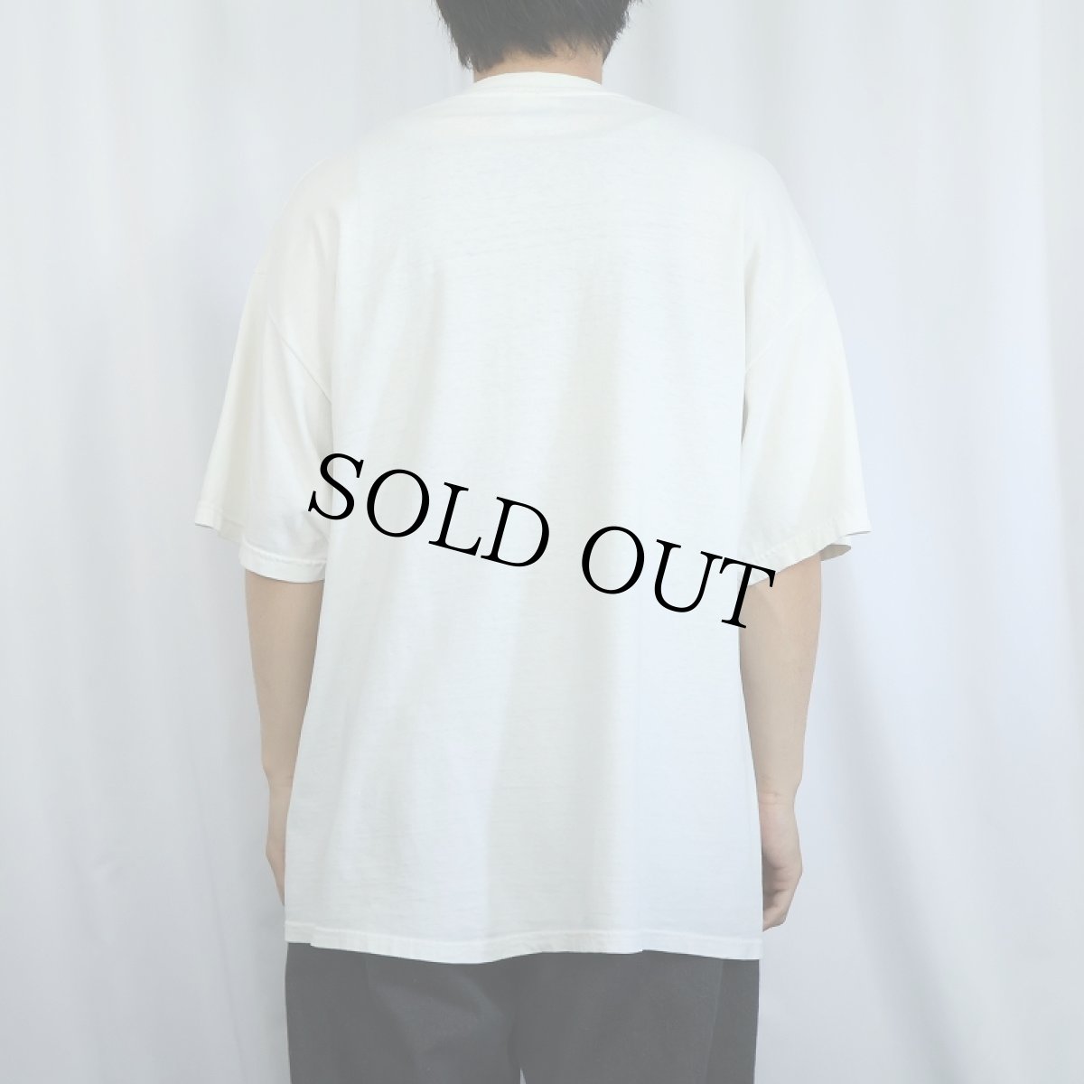 画像3: 90's Krispy Kreme Doughnuts ドーナツショップ ロゴプリントTシャツ XL (3)
