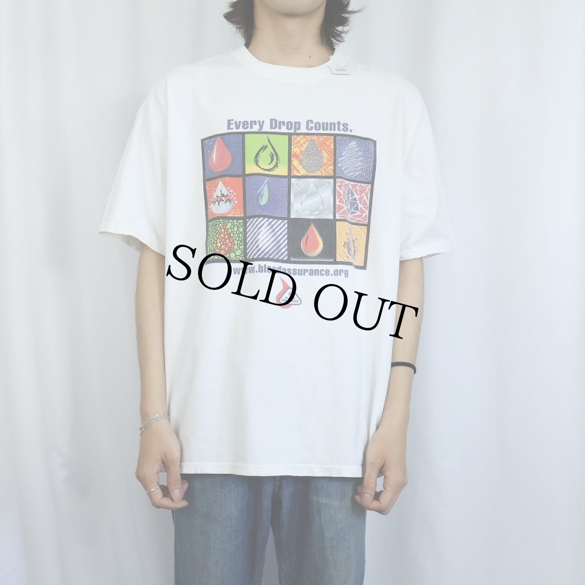 画像2: 2000's BLOOD ASSURANCE "Every Drop Counts." 血液センター プリントTシャツ XL (2)
