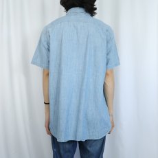 画像3: POLO Ralph Lauren "MATLOCK" 猫目ボタン シャンブレーシャツ L (3)