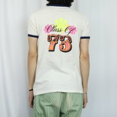 画像4: 70's "Yea, though I walk through..." メッセージプリントリンガーTシャツ (4)