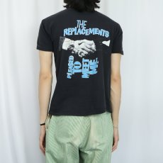 画像4: 80's Replacements USA製 オルタナティブ・ロックバンド ツアープリントTシャツ BLACK L (4)