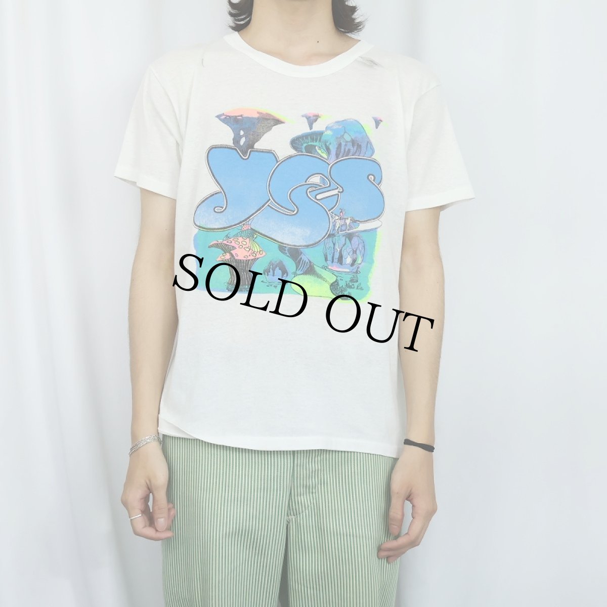 画像2: 80's YES USA製 プログレッシブ・ロックバンド プリントTシャツ XL (2)