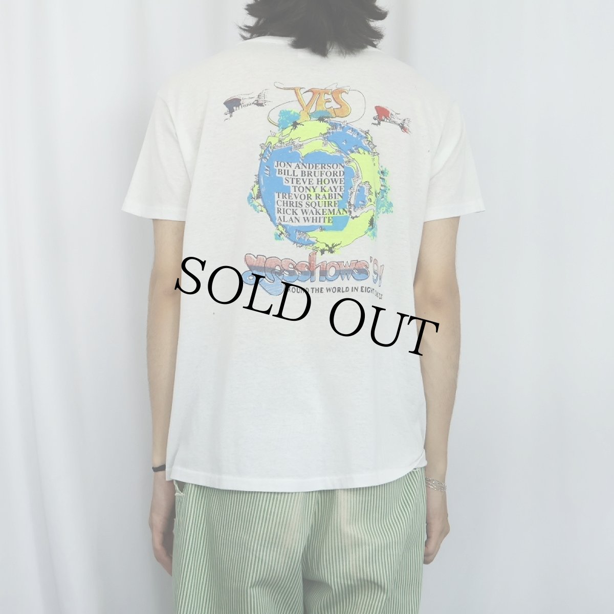 画像3: 80's YES USA製 プログレッシブ・ロックバンド プリントTシャツ XL (3)