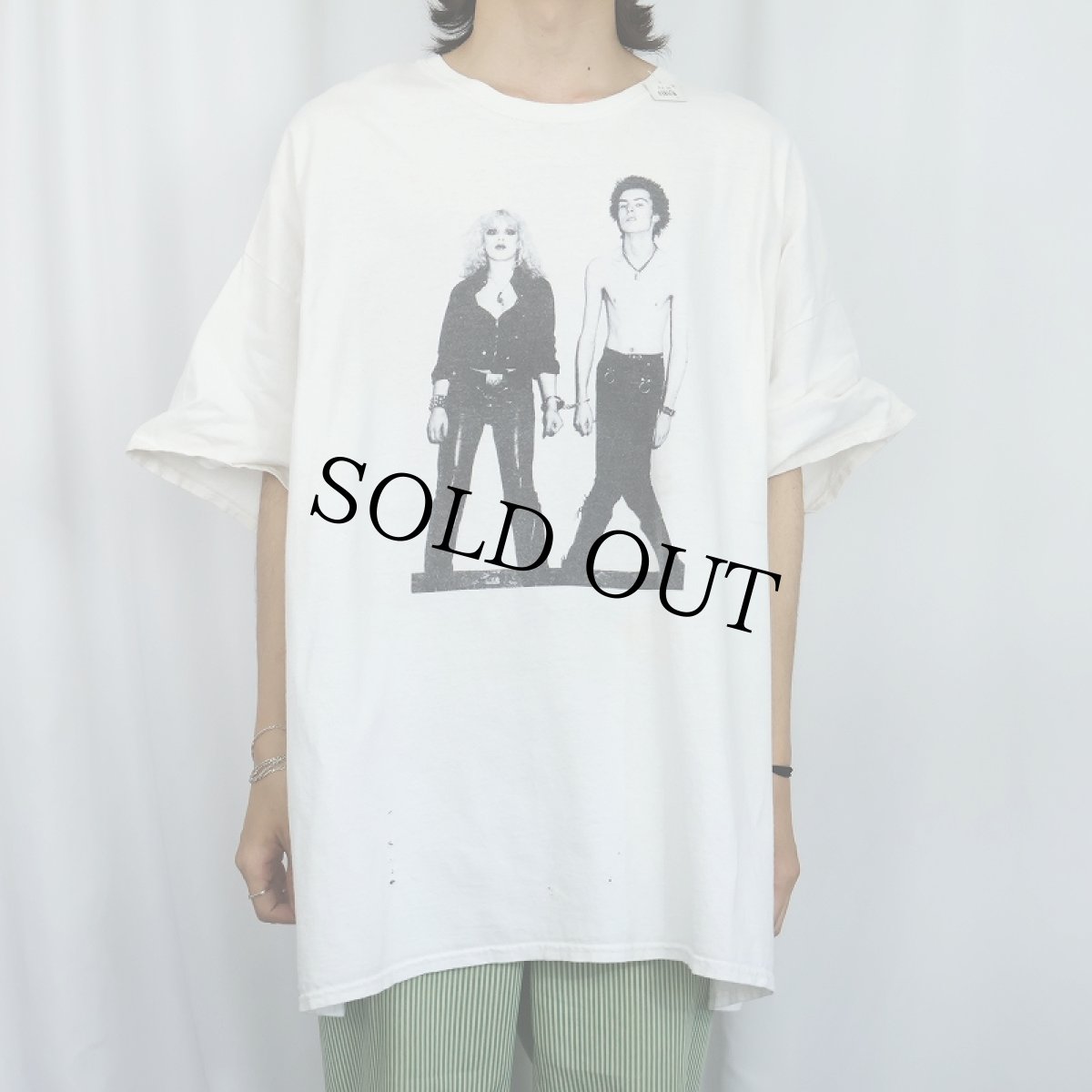 画像2: Sex Pistols "Sid and Nancy" パンク・ロックバンド プリントTシャツ (2)