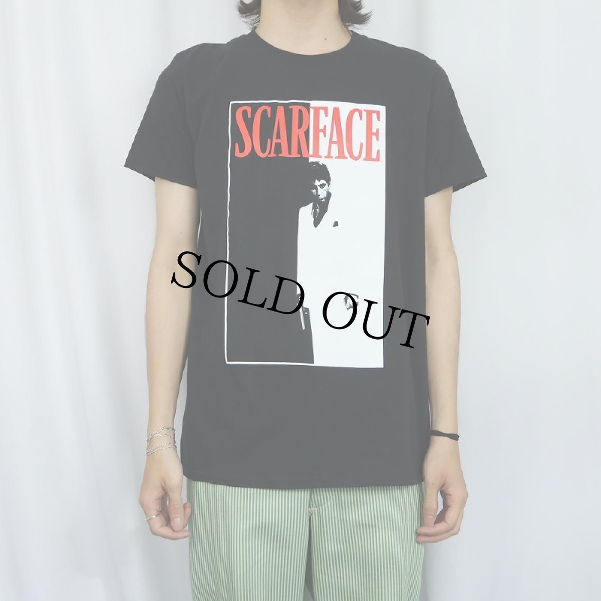 画像2: SCARFACE クライム映画 プリントTシャツ BLACK M (2)